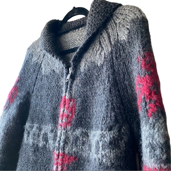 Aritzia TNA Sea-to-Sky Wool Zip Cowichan Cardigan - Picture 3 of 11